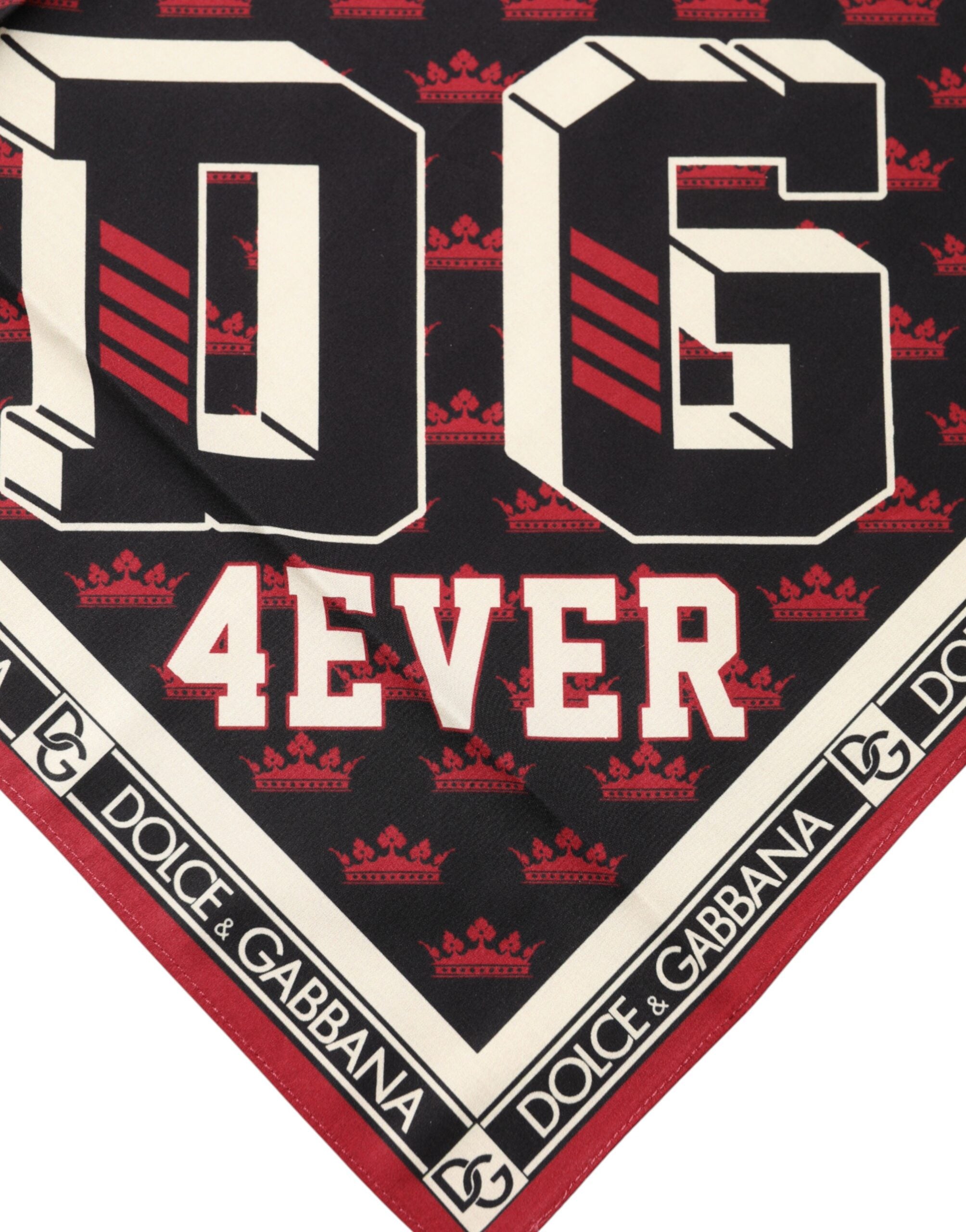 Dolce & Gabbana Mehrfarbiger #DGRoyals Quadratischer Foulard Schal 50cm x 49,5cm