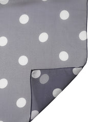 Dolce & Gabbana Blauer Seiden-Nackenschal mit Tupfen 205cm x 132cm