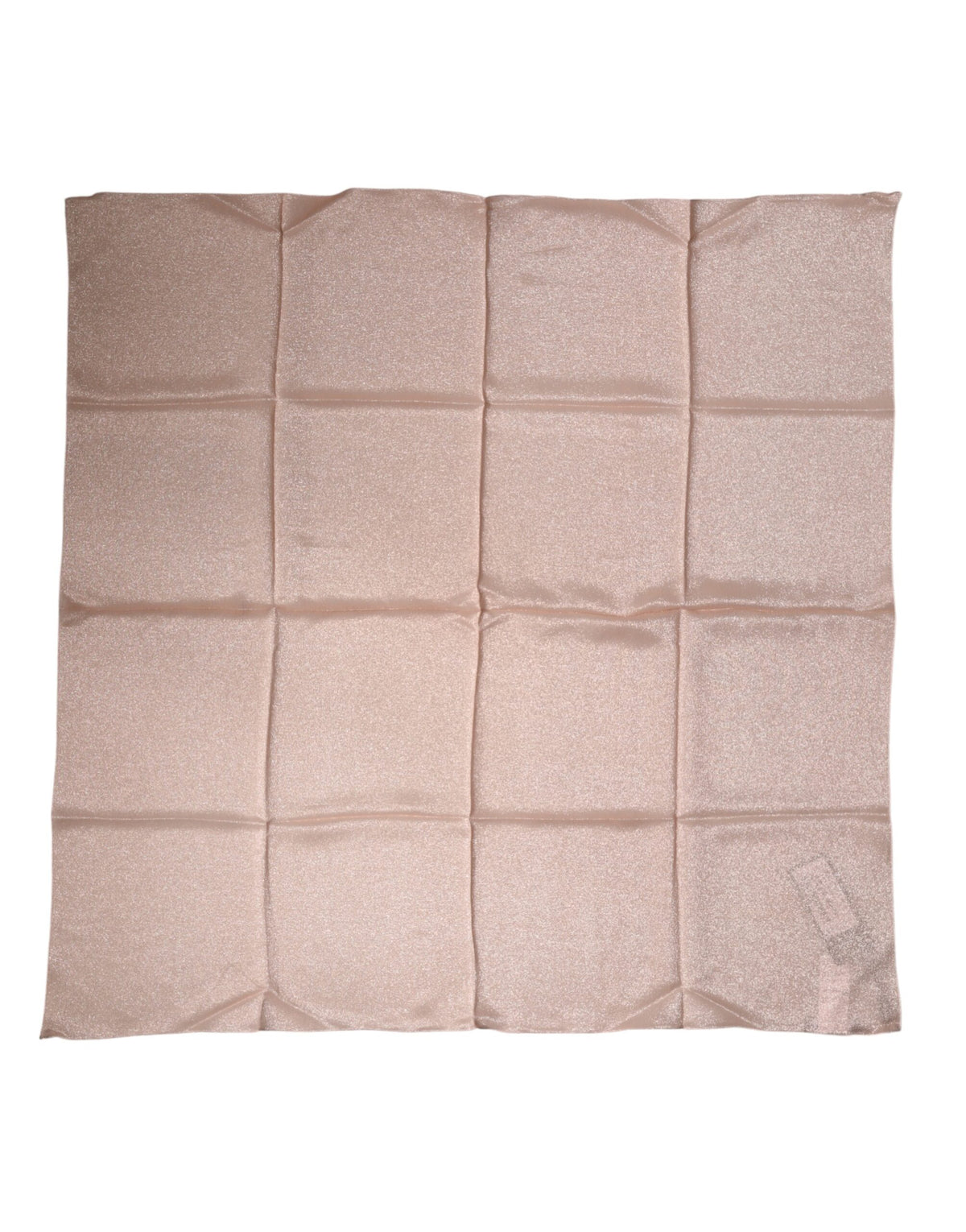 Dolce & Gabbana Hellrosa Seidenmischung Quadratischer Foulard 87,5 cm x 86,5 cm Schal