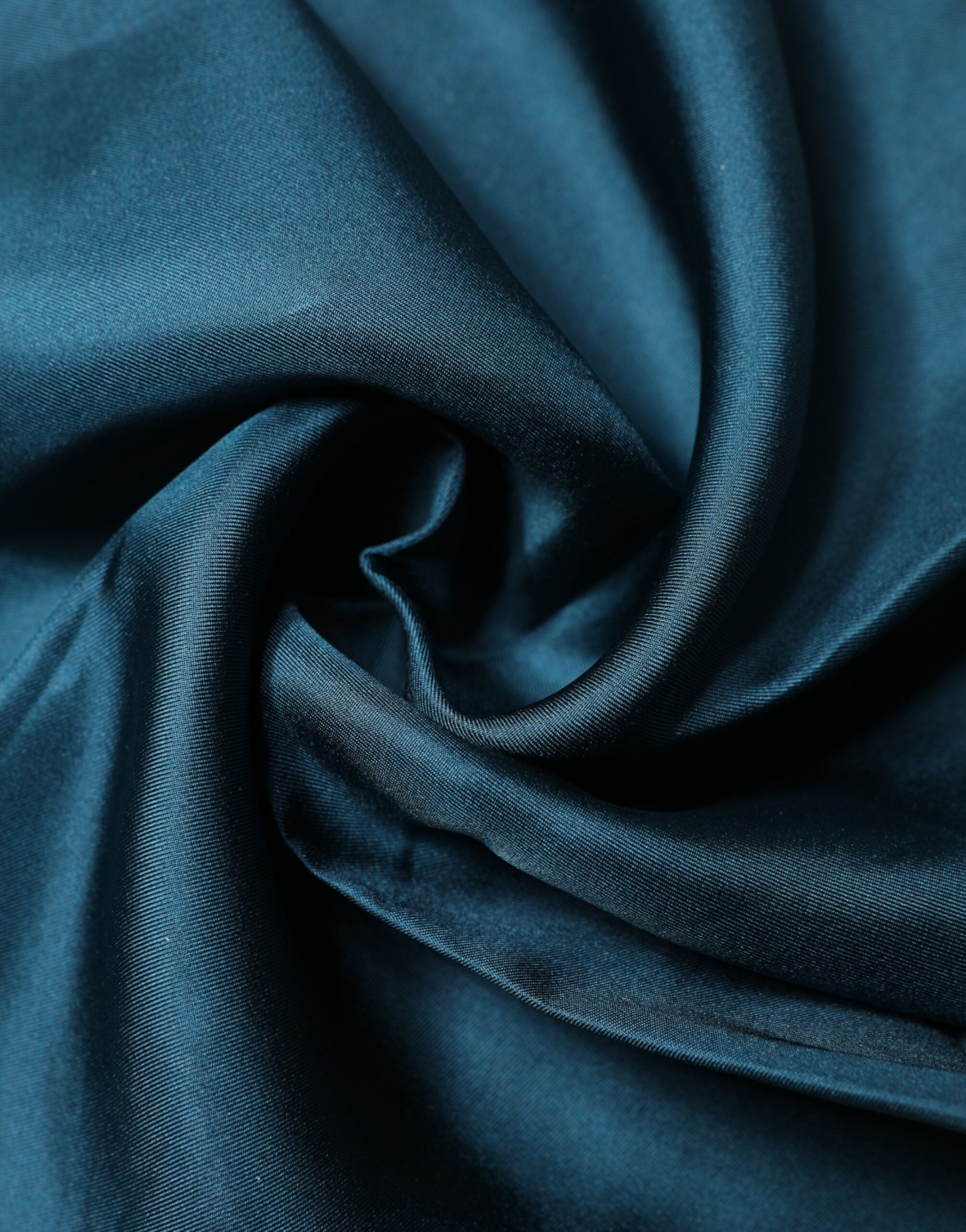 Dolce & Gabbana Blaues Seidenquadrat Einstecktuch Schal
