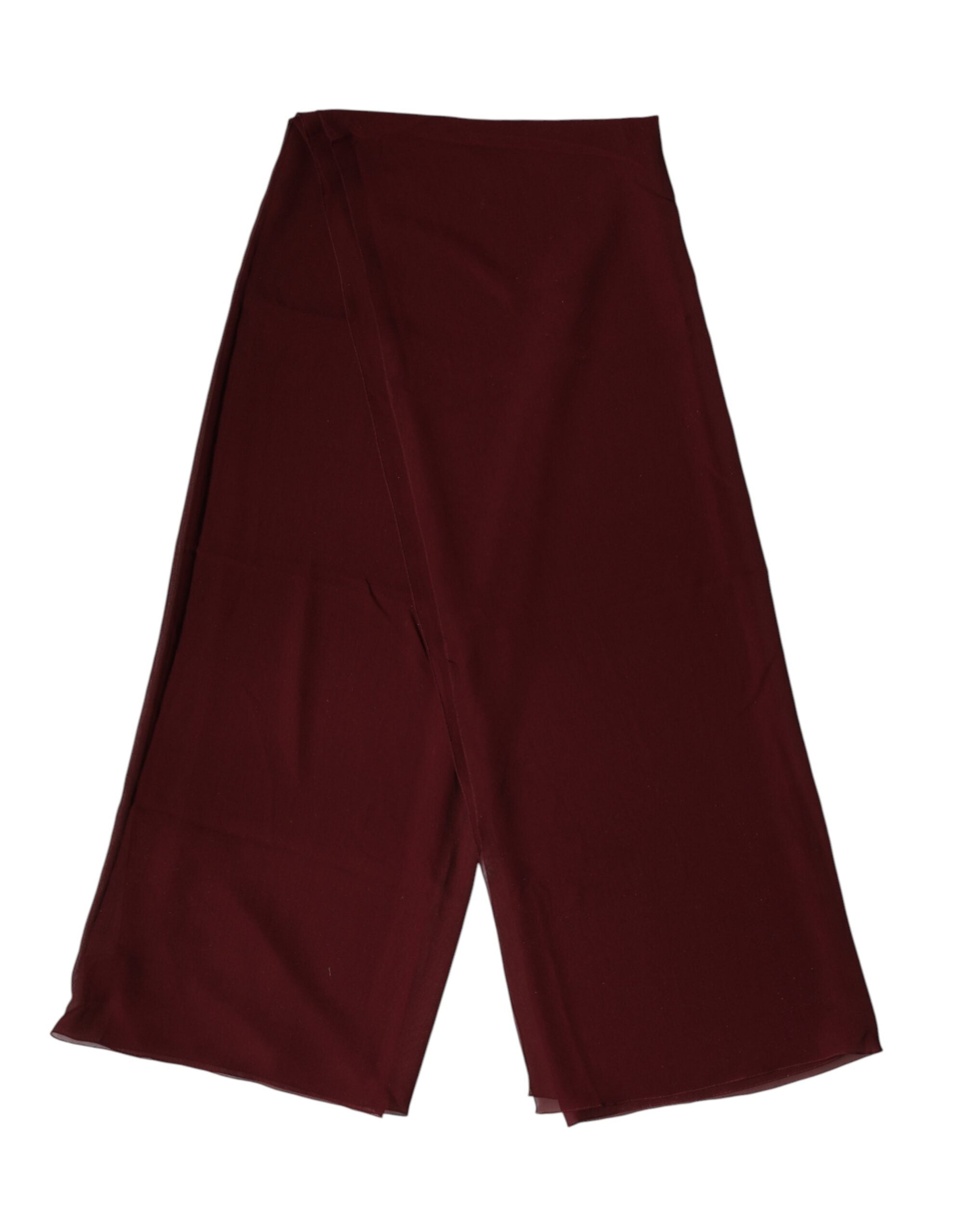Dolce & Gabbana Bordeauxrote Seidenstola Halstuch Schal Herren 200cm x 130cm