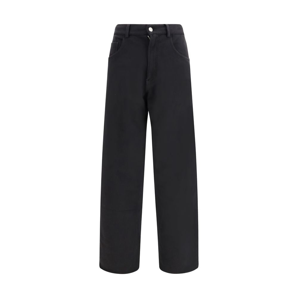 MM6 Schwarze Baumwoll-Jogginghose
