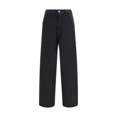 MM6 Schwarze Baumwoll-Jogginghose