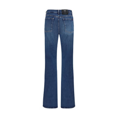 7FOR Blaue Baumwoll-Bootcut-Jeans