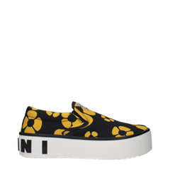 Marni Blauwe stoffen instaploafers