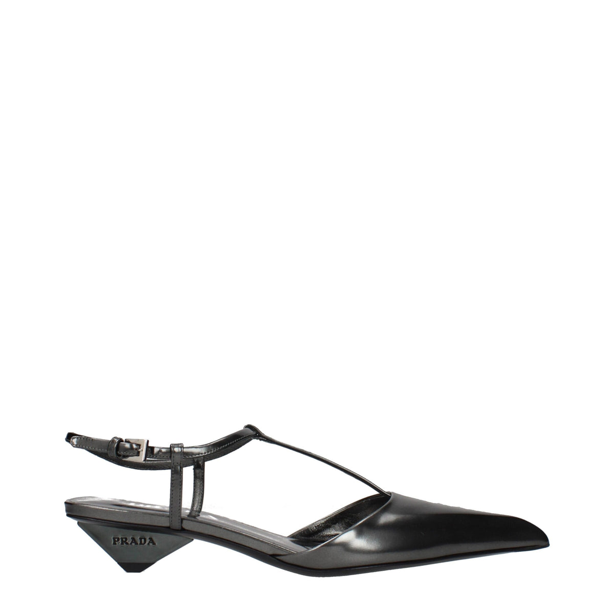 Prada Sandalen aus grauem Leder