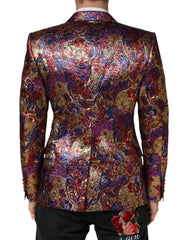 Dolce & Gabbana Meerkleurige Jacquard Enkele Rij Knoop Blazer