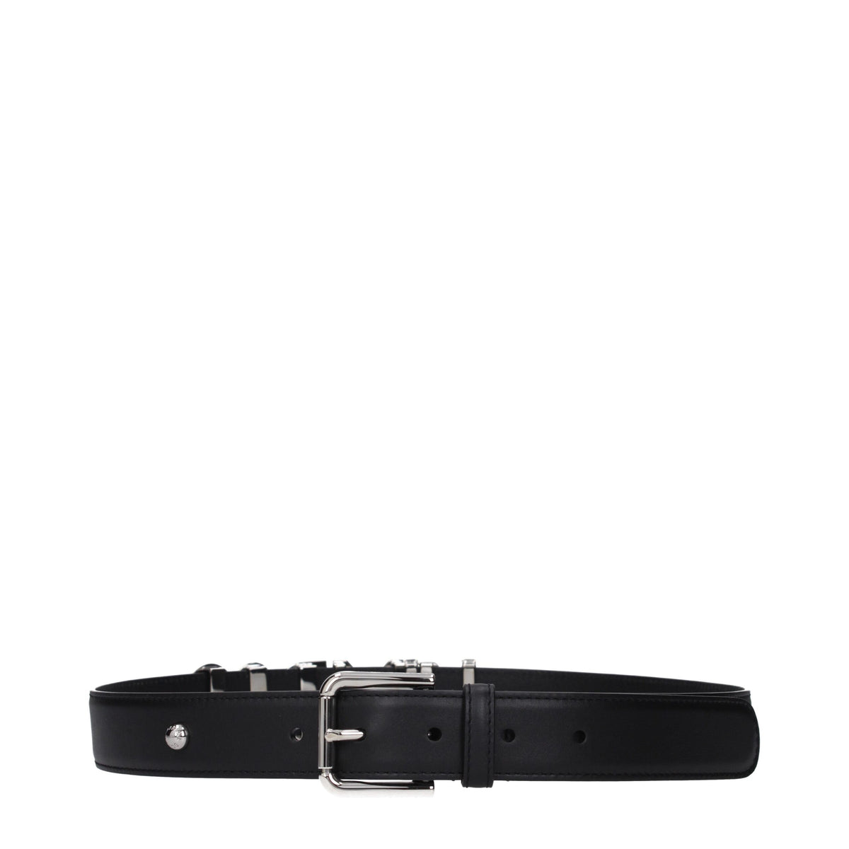 Dolce & Gabbana Gürtel aus schwarzem Leder