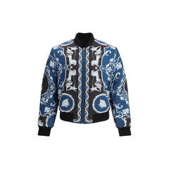 Versace Zwarte Polyamide Jas