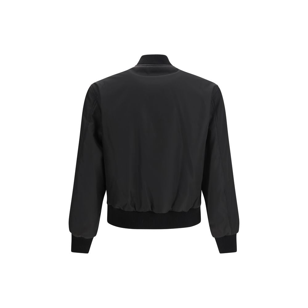 Versace Zwarte Polyamide Jas