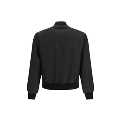 Versace Zwarte Polyamide Jas