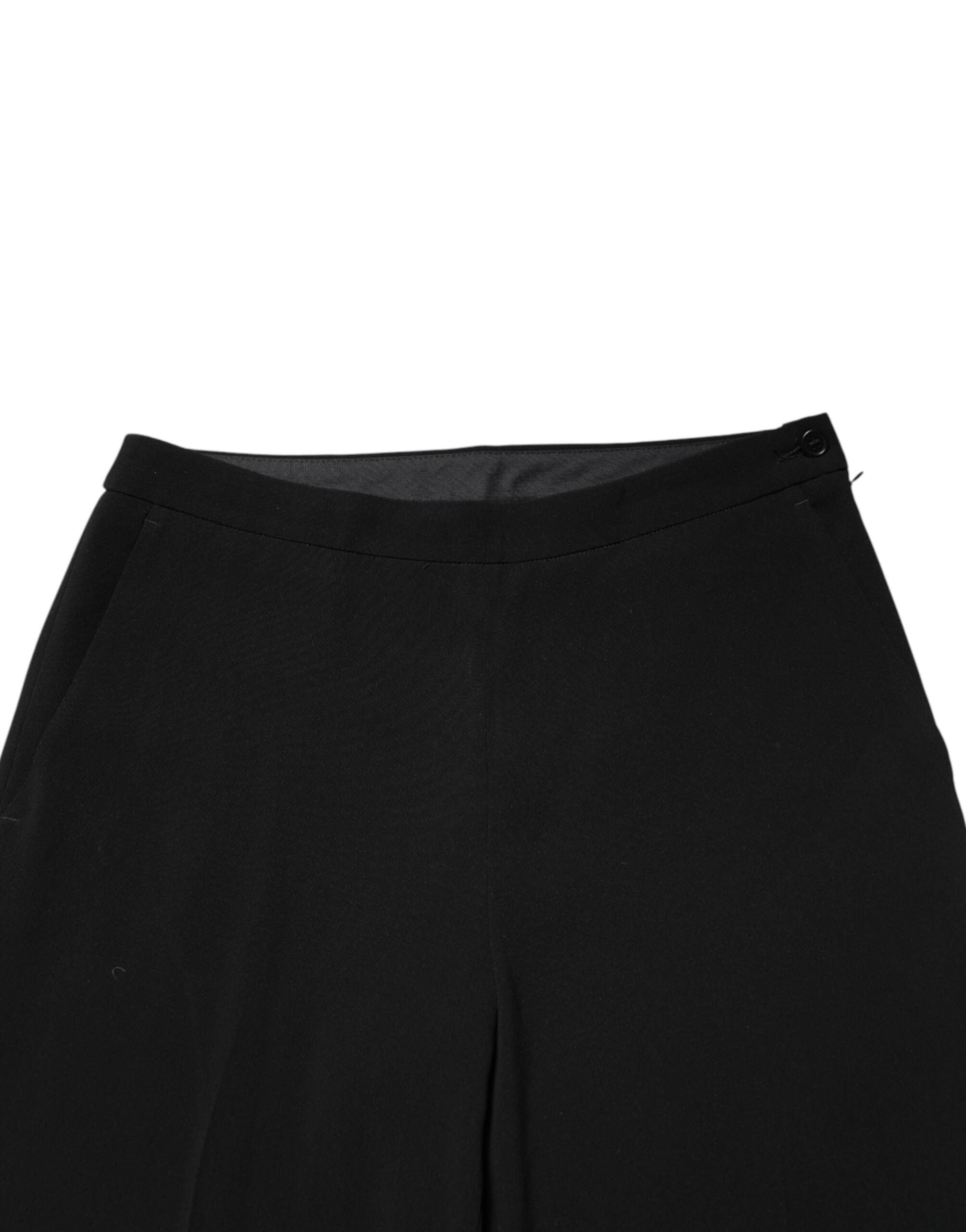 Aspesi schwarze Chino-Hose mit hohem Bund und Reißverschluss