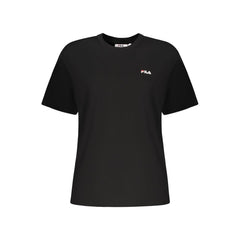 Fila Black Cotton Women T-Shirt