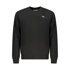 Fila Black Organic Cotton Men Sweatshirt