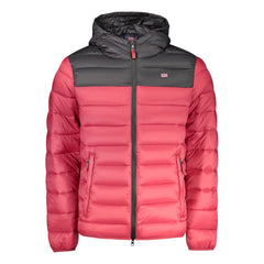Norwegen 1963 Rote Polyamid Herrenjacke
