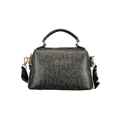 Mario Valentino Nero Poliuretano Donna Bag with Adjustable and Removable Strap