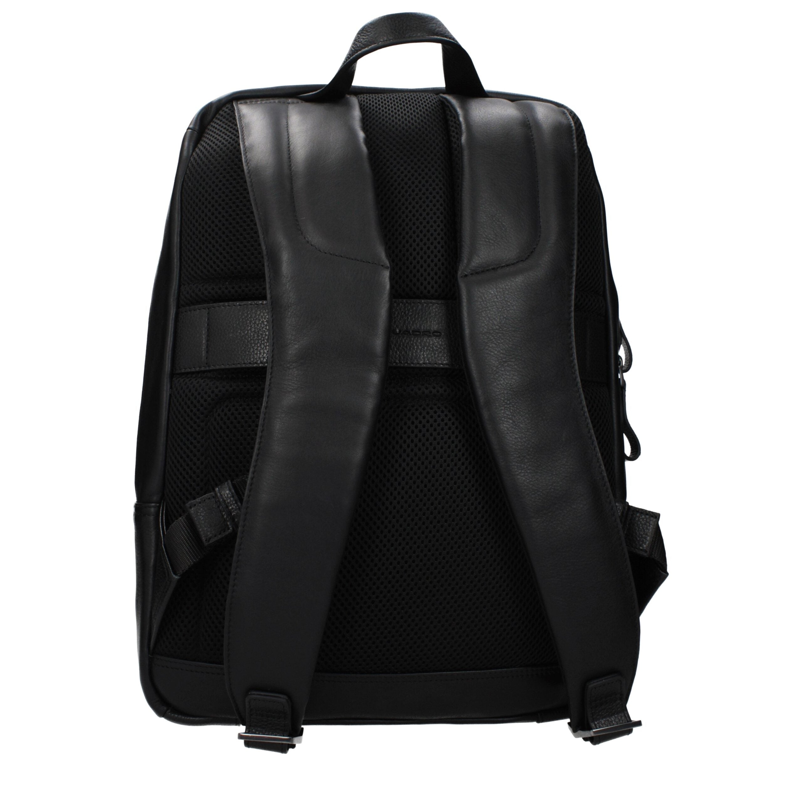 Piquadro Black Leather Backpack