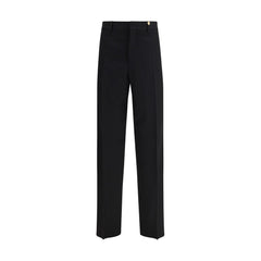 Versace Zwarte Wollen Oves Aries Pantalon