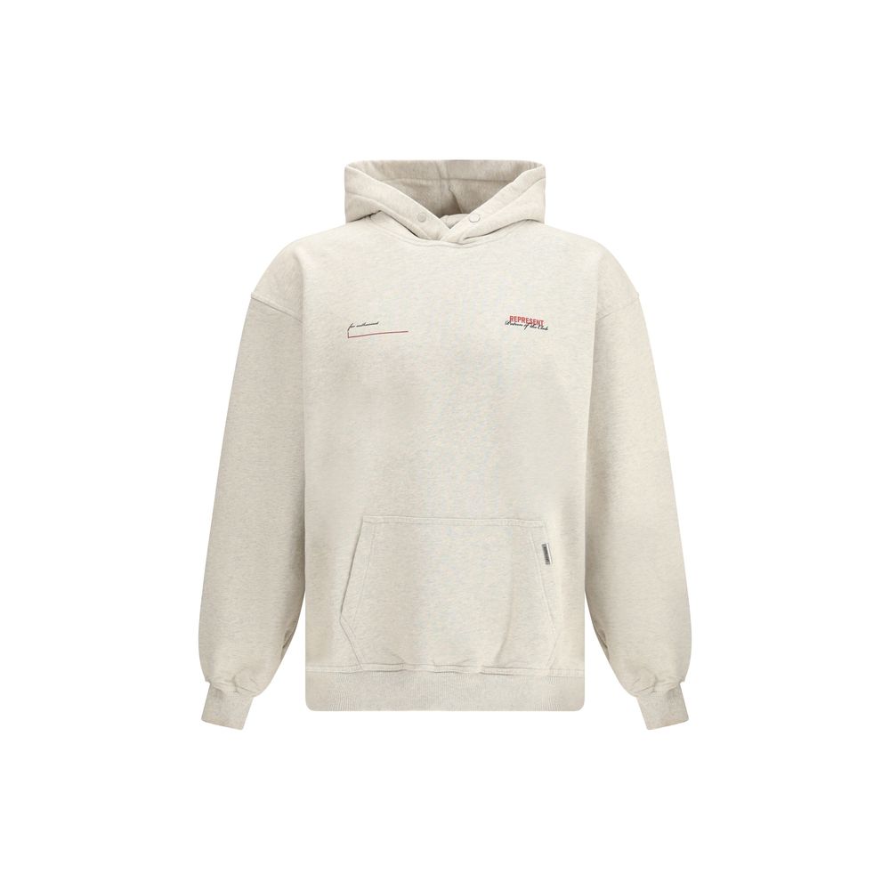 Stellen Sie beiges Baumwoll-Sweatshirt dar