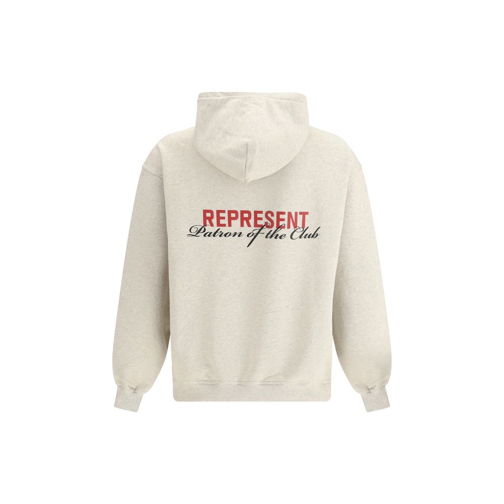 Stellen Sie beiges Baumwoll-Sweatshirt dar