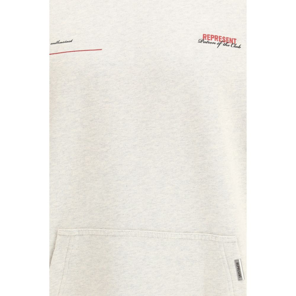 Stellen Sie beiges Baumwoll-Sweatshirt dar