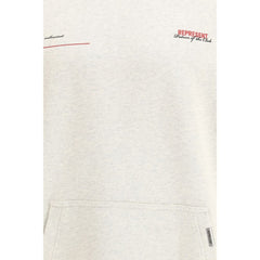 Stellen Sie beiges Baumwoll-Sweatshirt dar