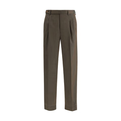 Brioni Bicolor Freizeithose aus Fleece-Wolle