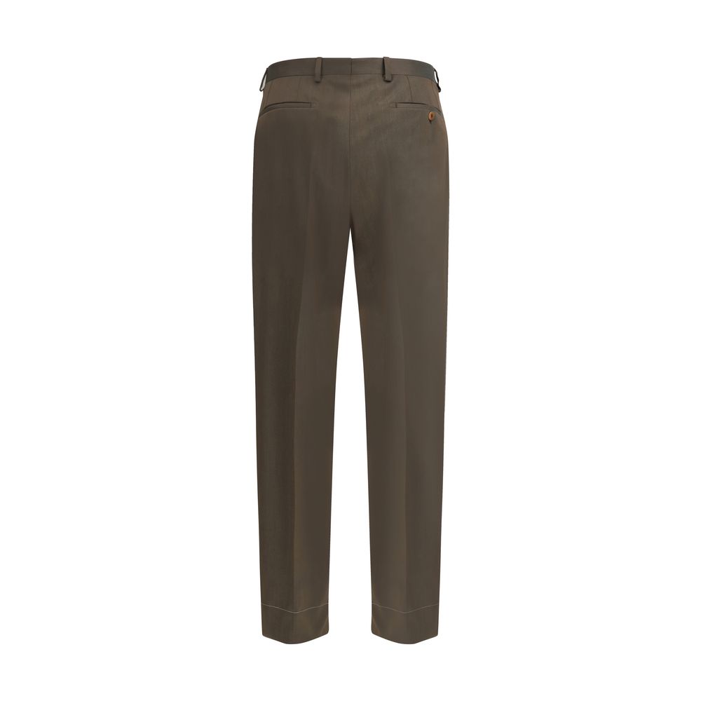 Brioni Bicolor Freizeithose aus Fleece-Wolle