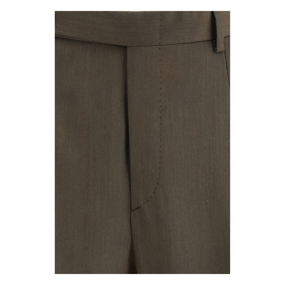 Brioni Bicolor Freizeithose aus Fleece-Wolle