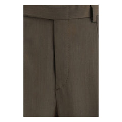 Brioni Bicolor Freizeithose aus Fleece-Wolle