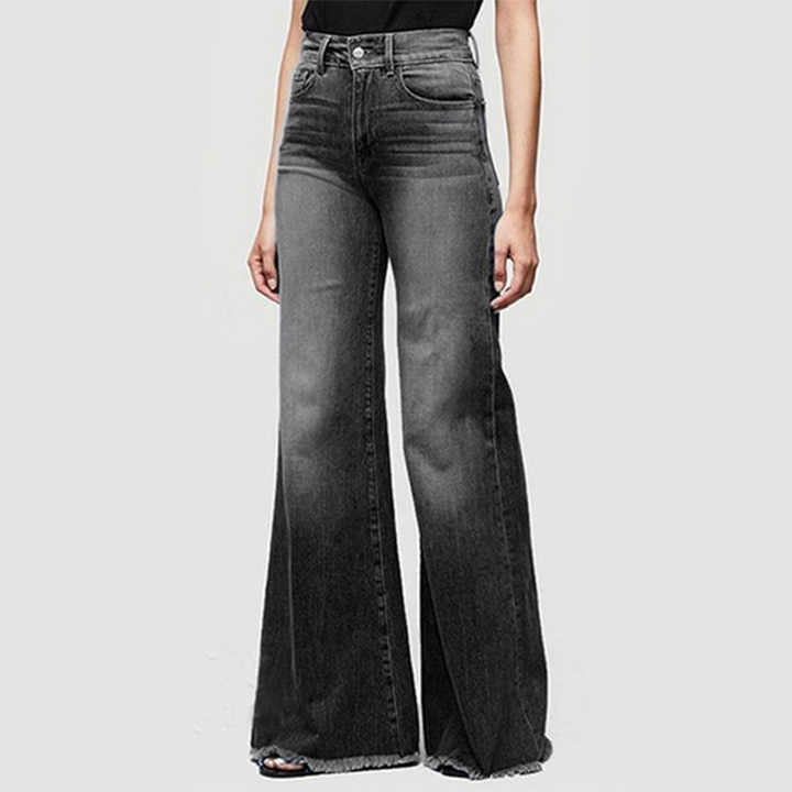 Women's jeans slim fit bell bottoms denim trousers for women