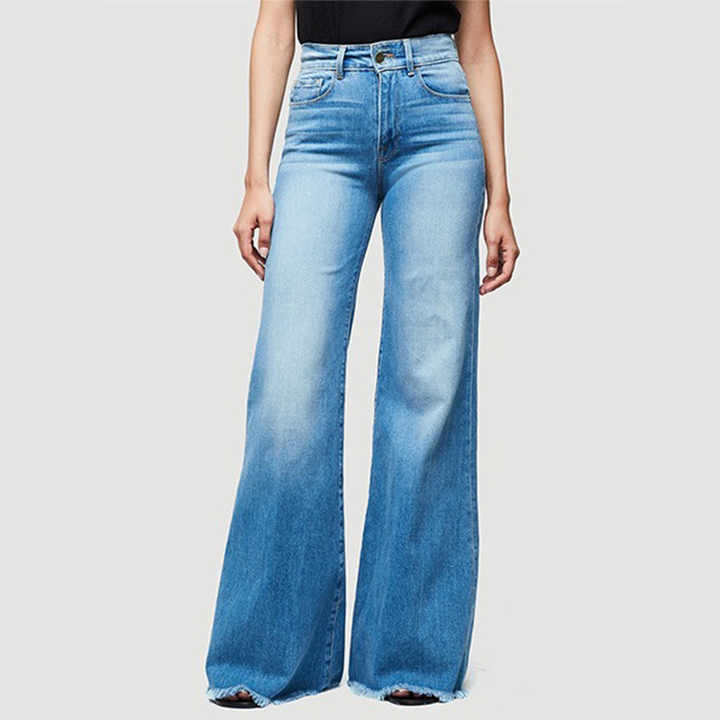 Women's jeans slim fit bell bottoms denim trousers for women