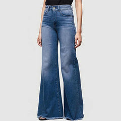 Women's jeans slim fit bell bottoms denim trousers for women